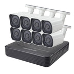 A8B6 8Ch Bullet IP Camera NVR Kit, Support Night Vision / Motion Detection, IR Distance: 15m, A8B6/Kit 720P 1.0MP, A8B6/Kit 960P 1.3MP, A8B6/Kit 1080P 2.0MP A8B6 Kit 720P 1.0MP NC0080A