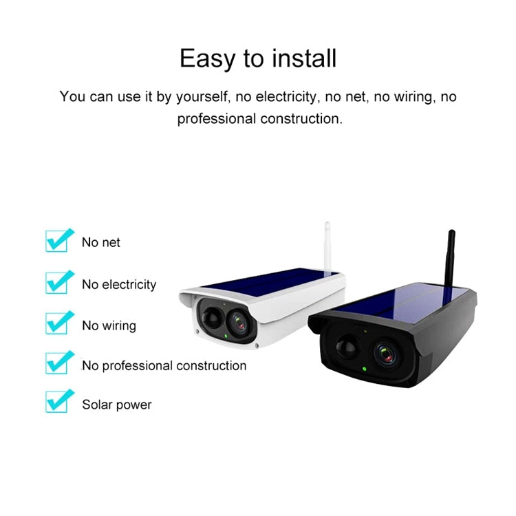 VESAFE VS-Y3 Outdoor HD 1080P Solar Power Security IP Camera, Support Motion Detection & PIR Wake up, IP66 Waterproof, VS-Y3 – Waterproof