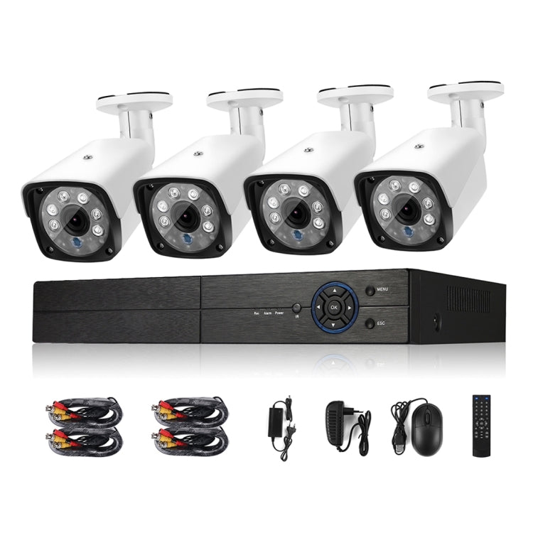 A4B3Kit 2MP 4CH 1080P CCTV Security Camera System AHD DVR Surveillance Kit, Support Night Vision / Motion Detection Default Title