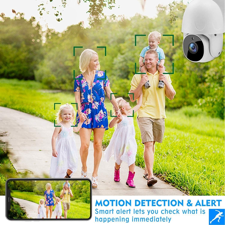Tuya QX45 1080P Full HD IP65 Waterproof 2.4G Wireless IP Camera, Support Motion Detection & Two-way Audio & Night Vision & TF Card, AU Plug, Support Motion Detection – Waterproof