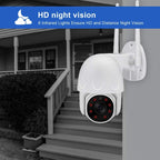 Tuya QX45 1080P Full HD IP65 Waterproof 2.4G Wireless IP Camera, Support Motion Detection & Two-way Audio & Night Vision & TF Card, AU Plug, Support Motion Detection – Waterproof