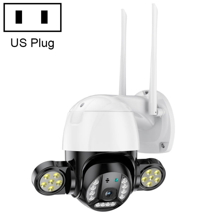 QX55 3.0 Million Pixels IP65 Waterproof 2.4G Wireless IP Camera, Support Motion Detection & Two-way Audio & Night Vision & TF Card, EU Plug, QX55 QX55 NC0215US
