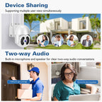 Tuya QX56 3.0 Million Pixels IP66 Waterproof 2.4G Wireless IP Camera, Support Amazon Alexa & Google Home & Motion Detection & Two-way Audio & Full Color Night Vision & TF Card, EU Plug, Support Amazon Alexa & Google Home – Waterproof
