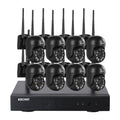 ESCAM WNK618 3.0 Million Pixels 8-channel Wireless Dome Camera HD NVR Security System, Support Motion Detection & Two-way Audio & Full-color Night Vision & TF Card, EU Plug, WNK618 WNK618 NC0236AU