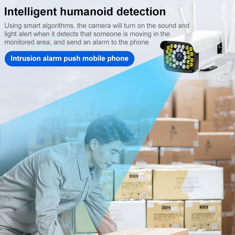 Difang DF-36Q Outdoor HD Surveillance IP Camera, Support Voice Intercom & Night Vision & Human Figure Detection & TF Card, WiFi + HD PTZ Rotation, US Plug, WiFi + HD PTZ Rotation – Durable Build, Easy to Use