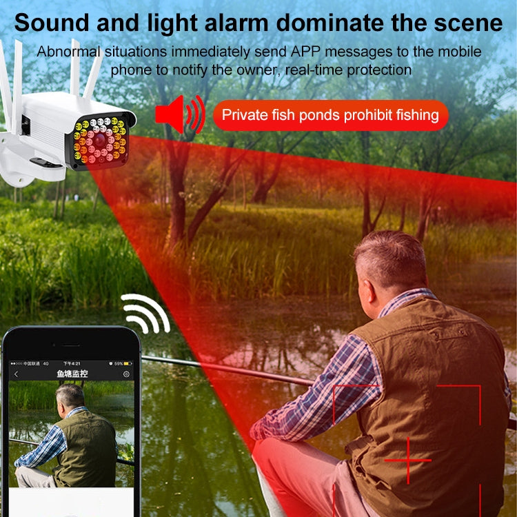 Difang DF-36Q Outdoor HD Surveillance IP Camera, Support Voice Intercom & Night Vision & Human Figure Detection & TF Card, WiFi + HD PTZ Rotation, US Plug, WiFi + HD PTZ Rotation – Durable Build, Easy to Use