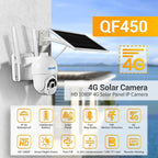 ESCAM QF450 HD 1080P 4G AU Version Solar Powered IP Camera without Memory, Support Two-way Audio & PIR Motion Detection & Night Vision & TF Card, without Memory – Durable Build, Easy to Use