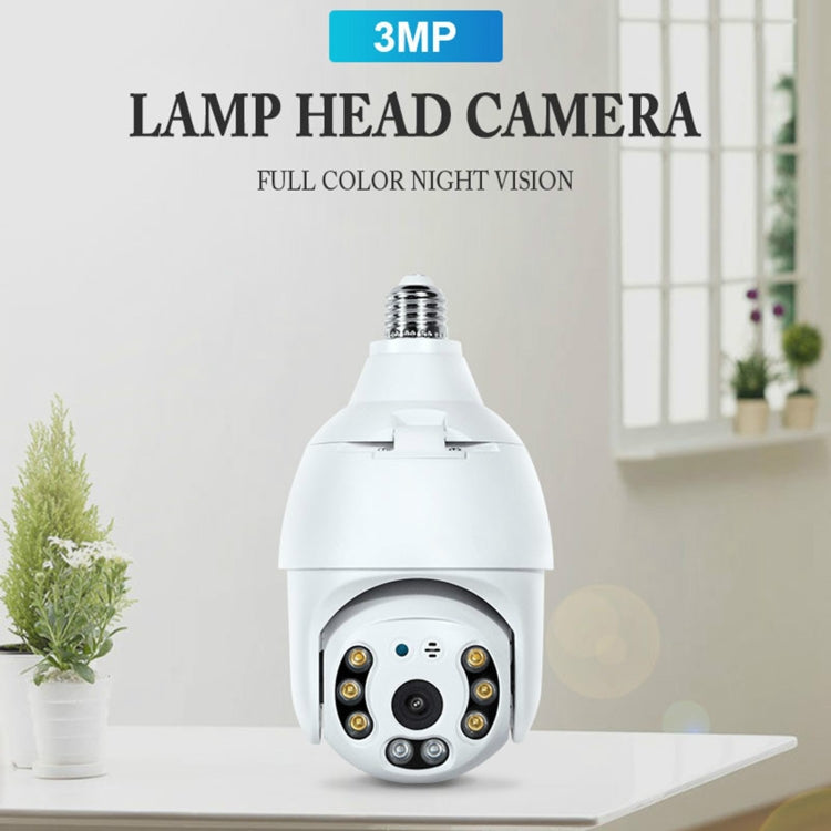 DP18 3.0MP Smart WiFi 1080P HD Outdoor Network Light Bulb Camera, Support Infrared Night Vision & Motion Detection & TF Card, DP18 – Durable Build, Easy to Use