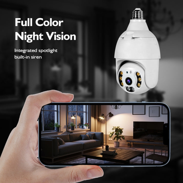 DP18 3.0MP Smart WiFi 1080P HD Outdoor Network Light Bulb Camera, Support Infrared Night Vision & Motion Detection & TF Card, DP18 – Durable Build, Easy to Use