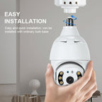 DP18 3.0MP Smart WiFi 1080P HD Outdoor Network Light Bulb Camera, Support Infrared Night Vision & Motion Detection & TF Card, DP18 – Durable Build, Easy to Use
