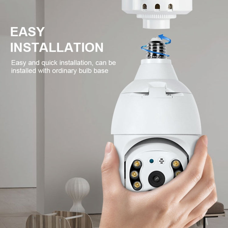 DP18 3.0MP Smart WiFi 1080P HD Outdoor Network Light Bulb Camera, Support Infrared Night Vision & Motion Detection & TF Card, DP18 – Durable Build, Easy to Use