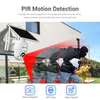 ESCAM QF250 HD 1080P WiFi Solar Panel IP Camera, Support Motion Detection / Night Vision / TF Card / Two-way Audio, QF250 – Durable Build, Easy to Use