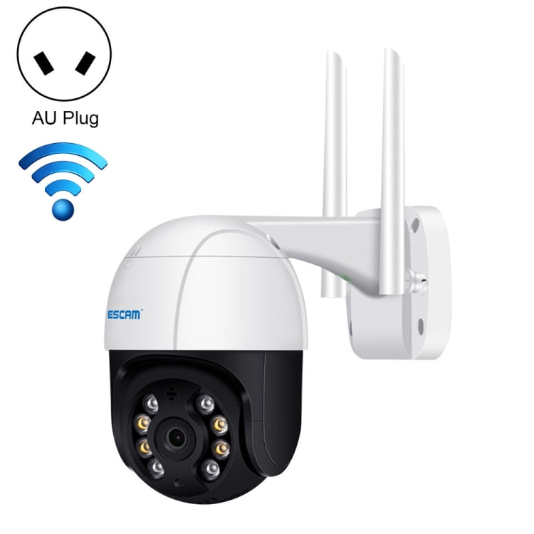 ESCAM QF218 1080P Pan / Tilt AI Humanoid Detection IP66 Waterproof WiFi IP Camera, Support ONVIF / Night Vision / TF Card / Two-way Audio, US Plug, NC1228AU, NC1228EU, NC1228UK, NC1228US NC1228AU