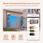 ESCAM QF218 1080P Pan / Tilt AI Humanoid Detection IP66 Waterproof WiFi IP Camera, Support ONVIF / Night Vision / TF Card / Two-way Audio, US Plug, NC1228AU, NC1228EU, NC1228UK, NC1228US