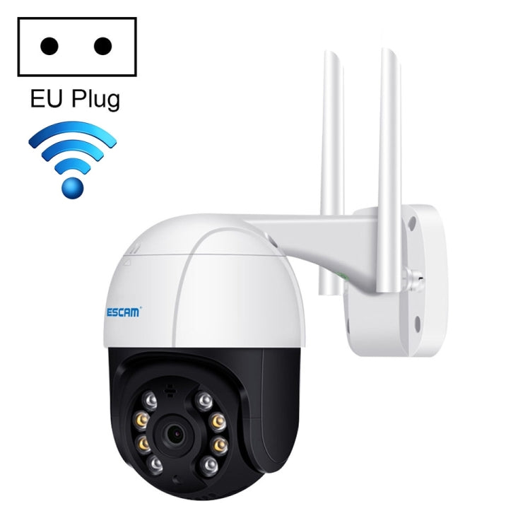 ESCAM QF218 1080P Pan / Tilt AI Humanoid Detection IP66 Waterproof WiFi IP Camera, Support ONVIF / Night Vision / TF Card / Two-way Audio, US Plug, NC1228AU, NC1228EU, NC1228UK, NC1228US – Waterproof NC1228EU