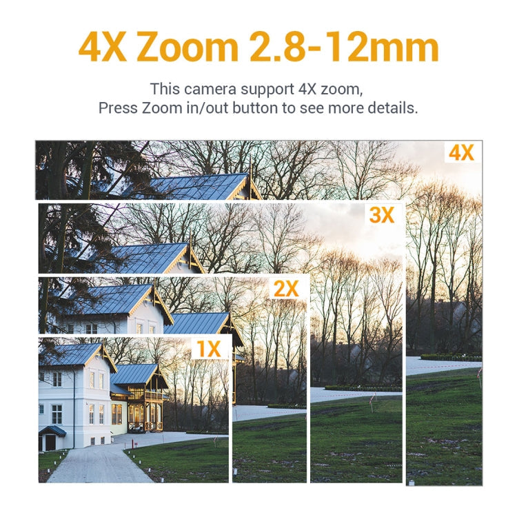 ESCAM Q5068 H.265 5MP Pan / Tilt / 4X Zoom WiFi Waterproof IP Camera, Support ONVIF Two Way Talk & Night Vision, AU Plug, EU Plug, AU Plug, UK Plug, US Plug – Waterproof, TPU