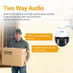 ESCAM Q5068 H.265 5MP Pan / Tilt / 4X Zoom WiFi Waterproof IP Camera, Support ONVIF Two Way Talk & Night Vision, AU Plug, EU Plug, AU Plug, UK Plug, US Plug – Waterproof, TPU