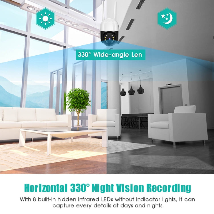 QX29 3.0MP HD WiFi IP Camera, Support Night Vision & Motion Detection & Two Way Audio & TF Card, AU Plug, QX29 – Waterproof