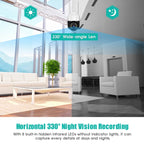 QX29 3.0MP HD WiFi IP Camera, Support Night Vision & Motion Detection & Two Way Audio & TF Card, AU Plug, QX29 – Waterproof