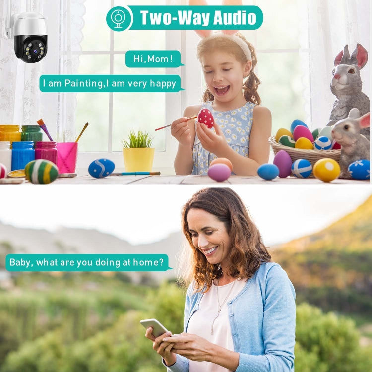 QX29 3.0MP HD WiFi IP Camera, Support Night Vision & Motion Detection & Two Way Audio & TF Card, AU Plug, QX29 – Waterproof