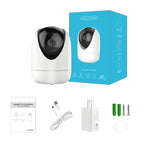 YT47 HD Wireless Indoor Network Shaking Head Camera, Support Motion Detection & Infrared Night Vision & Micro SD Card, AU Plug, YT47