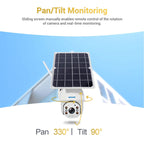 ESCAM QF280 HD 1080P IP66 Waterproof WiFi Solar Panel PT IP Camera without Battery, Support Night Vision / Motion Detection / TF Card / Two Way Audio, without Battery – Waterproof