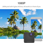 W18 1080P HD WiFi Smart Mini Security Camera, Support 155 Degrees Wide Angle & Motion Detection & Infrared Night Vision & TF Card, Wide Angle