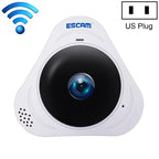 ESCAM Q8 960P 360 Degrees Fisheye Lens 1.3MP WiFi IP Camera, Support Motion Detection / Night Vision, IR Distance: 5-10m, AU Plug, Q8 UK Plug, Q8 US Plug, Q8 AU Plug, Q8 EU Plug