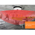 V380pro 360 Degree 1280*960P Network Panoramic Camera with TF Card Slot ,Support Mobile Phones Control, V380pro White
