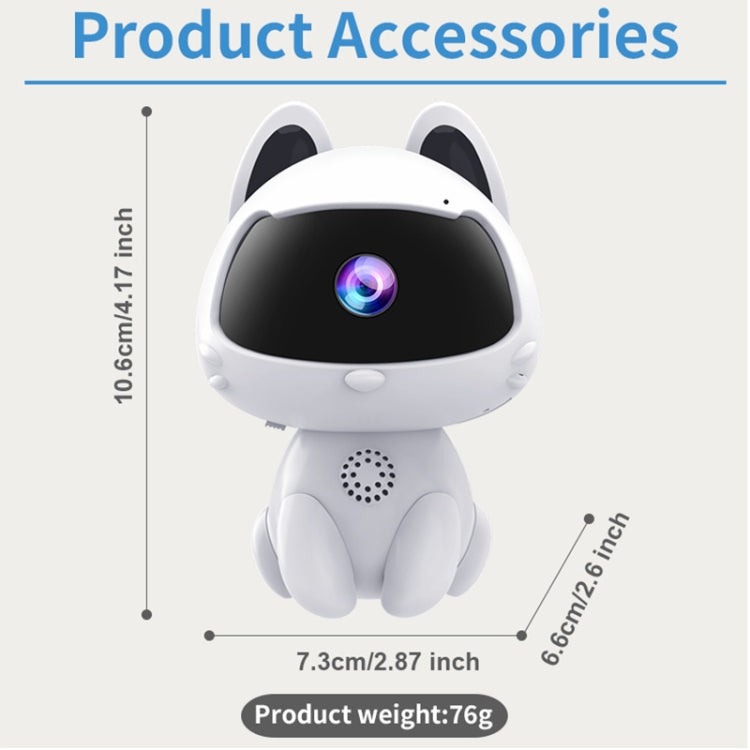 K9 Cute Pets Smart Home Camera, Support Night Vision & Two-way Voice & Motion Detection, K9 – Durable Build, Easy to Use