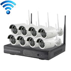 K9608W-PE2013W 8CH HD 960P 1.3 Mega Pixel 2.4GHz WiFi IP Bullet Camera + NVR Kit, K9608W-PE2013W K9608W-PE2013W
