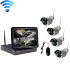 K9104E-PE2013C 4CH HD 960P 1.3 Mega Pixel 2.4GHz WiFi IP Bullet Camera 10.1 inch LCD Screen NVR Kit, K9104E-PE2013C K9104E-PE2013C