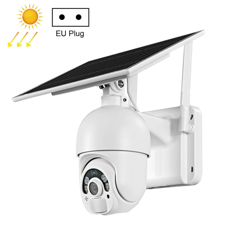 T22 1080P Full HD Solar Powered 4G Network EU Version Camera, Support PIR Alarm, Night Vision, Two Way Audio, TF Card, 4G (EU Version), 4G (US Version) 4G (EU Version) NC6520EU
