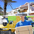 T23 2288 x 1288P Full HD Solar Powered WiFi Camera, Support PIR Alarm, Night Vision, Two Way Audio, TF Card, Include Battery