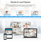 A8B3 / Kit 8CH 1080N Surveillance DVR System and 720P 1.0MP HD Weatherproof Bullet Camera, Support Infrared Night Vision & P2P & Phone Remote Monitor, A8B3 / Kit 8CH White