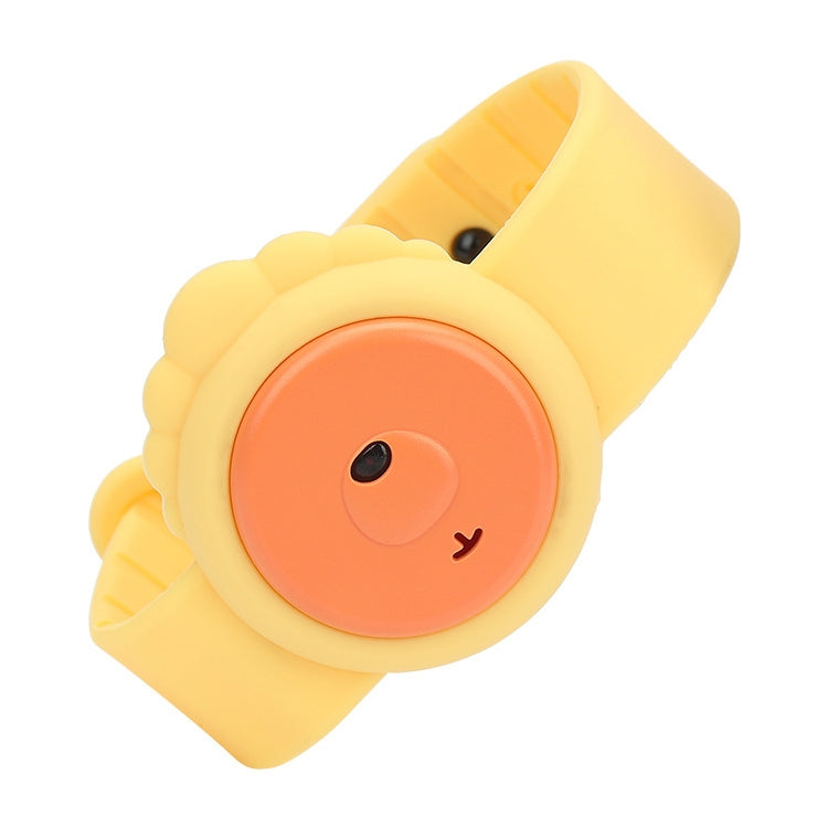 WT-M4 ABS+Silica Gel Children Mosquito Repellent Wristband Yellow