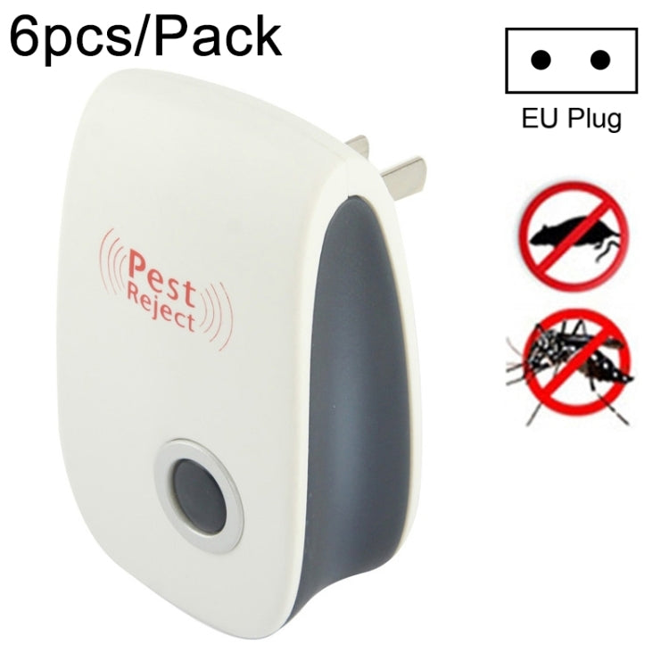 6 in 1 Ultrasonic Electronic Cockroach Mosquito Pest Reject Repeller, US Plug, 6pcs/Pack Ultrasonic Repeller UK Plug, 6pcs/Pack Ultrasonic Repeller AU Plug, 6pcs/Pack Ultrasonic Repeller US Plug, 6pcs/Pack Ultrasonic Repeller EU Plug – Durable Build,... 6pcs Pack Ultrasonic Repeller EU Plug NFR9965D