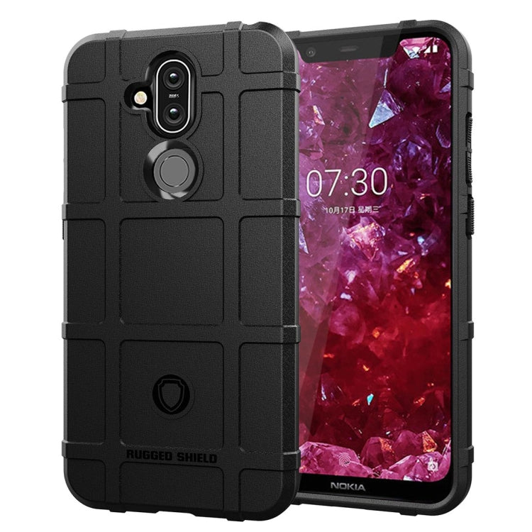 Shockproof Protector Cover Full Coverage Silicone Case for Nokia 8.1 / X7 – Shockproof, For Nokia 8.1 / X7 For Nokia 8.1 X7 Black