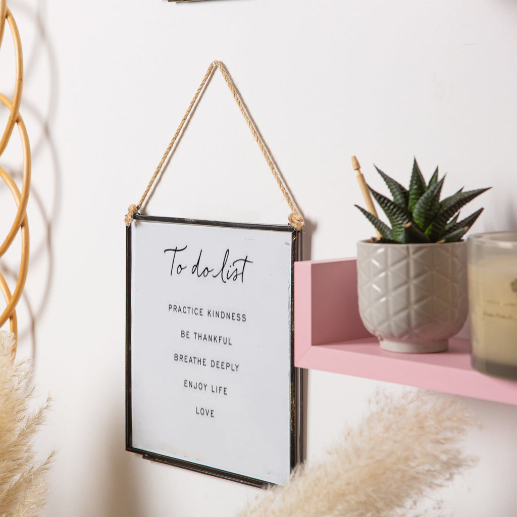 8" x 8" Black Hanging Metal Photo Frame