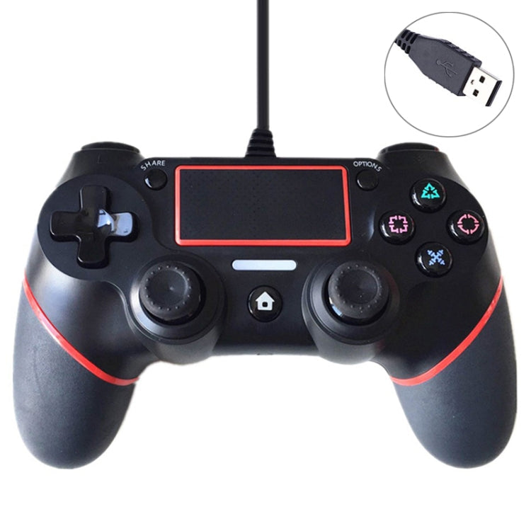 Wired Game Controller for Sony Playstation PS4 – Durable Build, Easy to Use Red