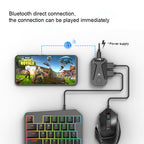 GAMWING Keyboard & Mouse Converter – MIX Portable Bluetooth 4.0 Keyboard Mouse Converter Eating Chicken Game...