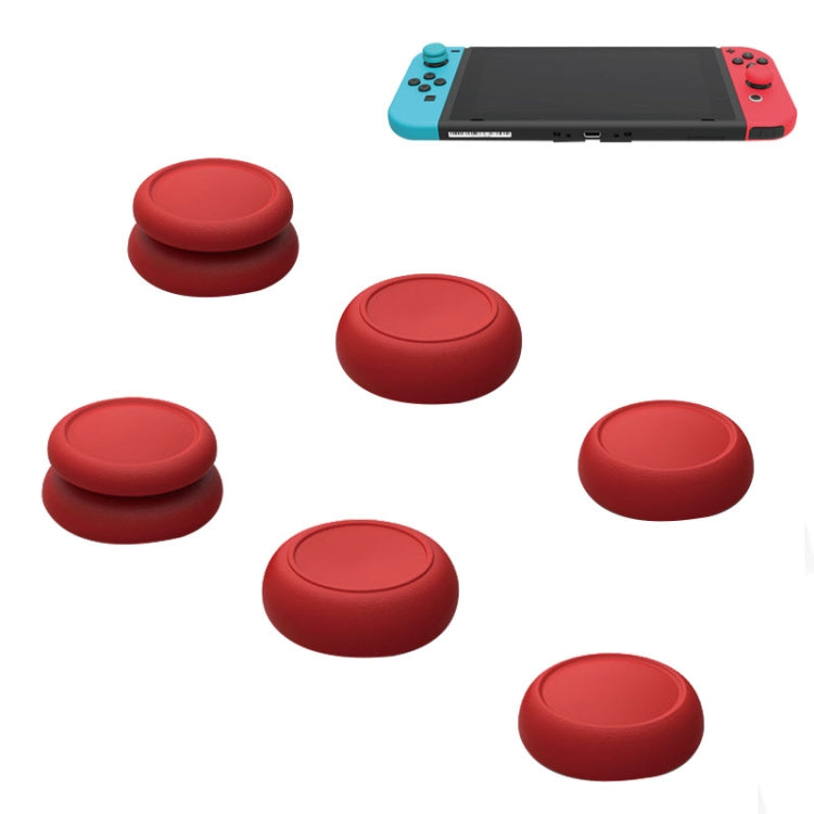 Left + Right Gamepad Rocker Cap Button Cover for Switch, For Switch(Red), For Switch(Black), For Switch(Blue + Magenta) For Switch(Red) Red