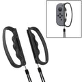 iPlay Small Handle Boxing Grip Gamepad Grip with Strap for Switch Joy-Con, Black, Red Black Black