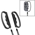 iPlay Small Handle Boxing Grip Gamepad Grip with Strap for Switch Joy-Con, Black, Red Black Black