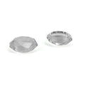 2 PCS Diamond Texture Games Grip Caps for PS5, Clear White, Green, Blue, Red Clear White Clear White