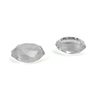 2 PCS Diamond Texture Games Grip Caps for PS5, Clear White, Green, Blue, Red Clear White Clear White