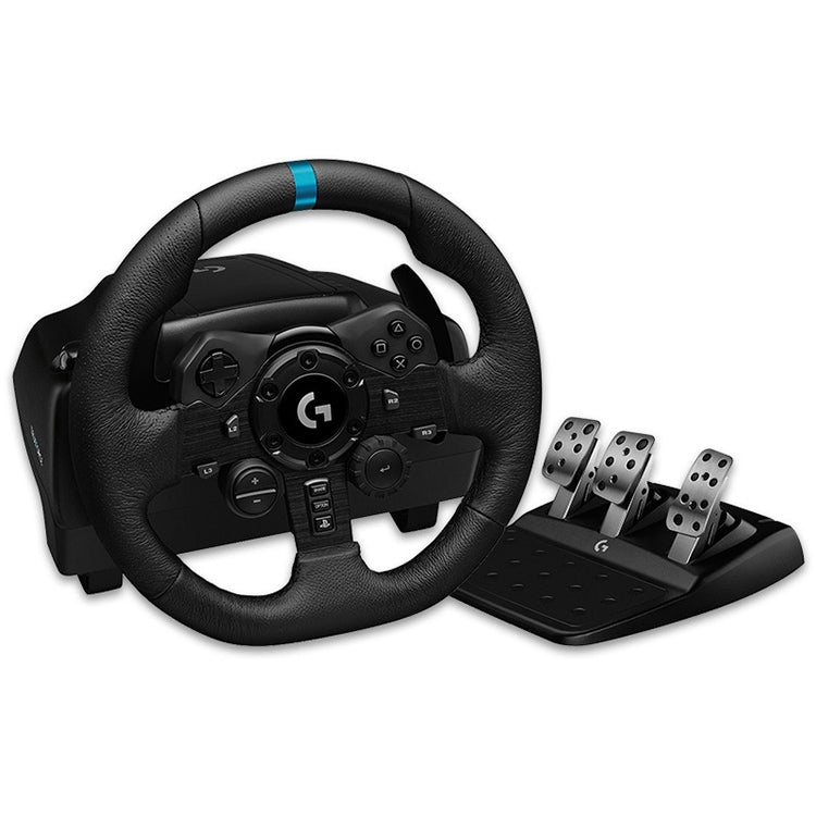 Logitech G923 Game Racing Steering Wheel Pedal Shift Lever for PS5 / PS4 / PC, G923 G923