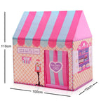Household Children Printing Play Tent Small Game House with 50 Ocean Balls & Mat, with 50 Ocean Balls & Mat (Green), with 50 Ocean Balls & Mat (Light Pink), with 50 Ocean Balls & Mat (Black White), with 50 Ocean Balls & Mat (Pink)