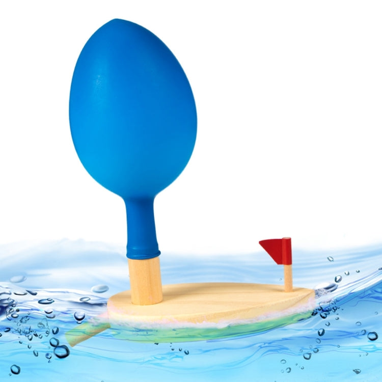 Baby Toys Wooden Balloon Boat Balloon Powered Boat Child Wooden Bath Toys, Wooden Balloon Boat Wooden Balloon Boat