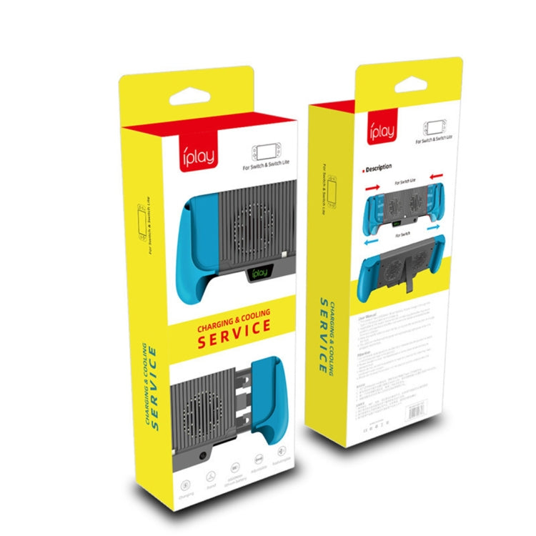 IPLAY Host Charging Grips Stand Shell Cooling Fan for Switch Lite – Durable Build, Easy to Use